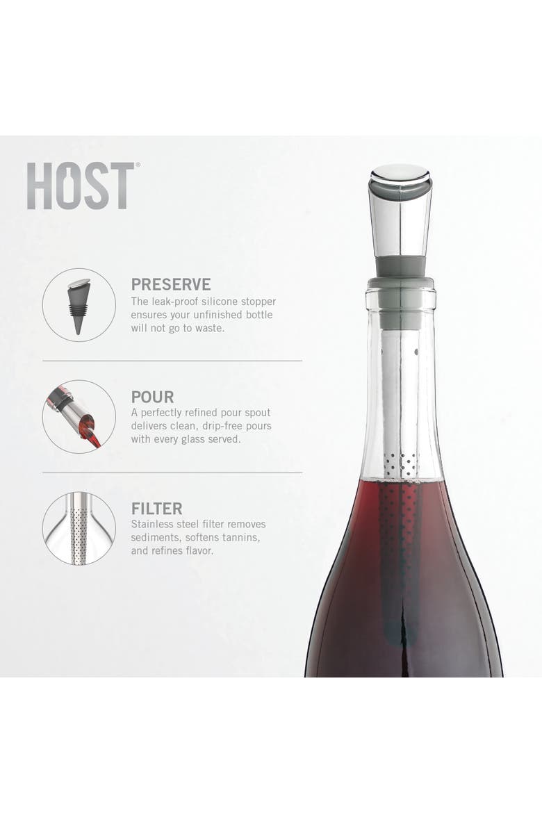 FILTER  Wine Pour Spout, Alternate, color, Silver