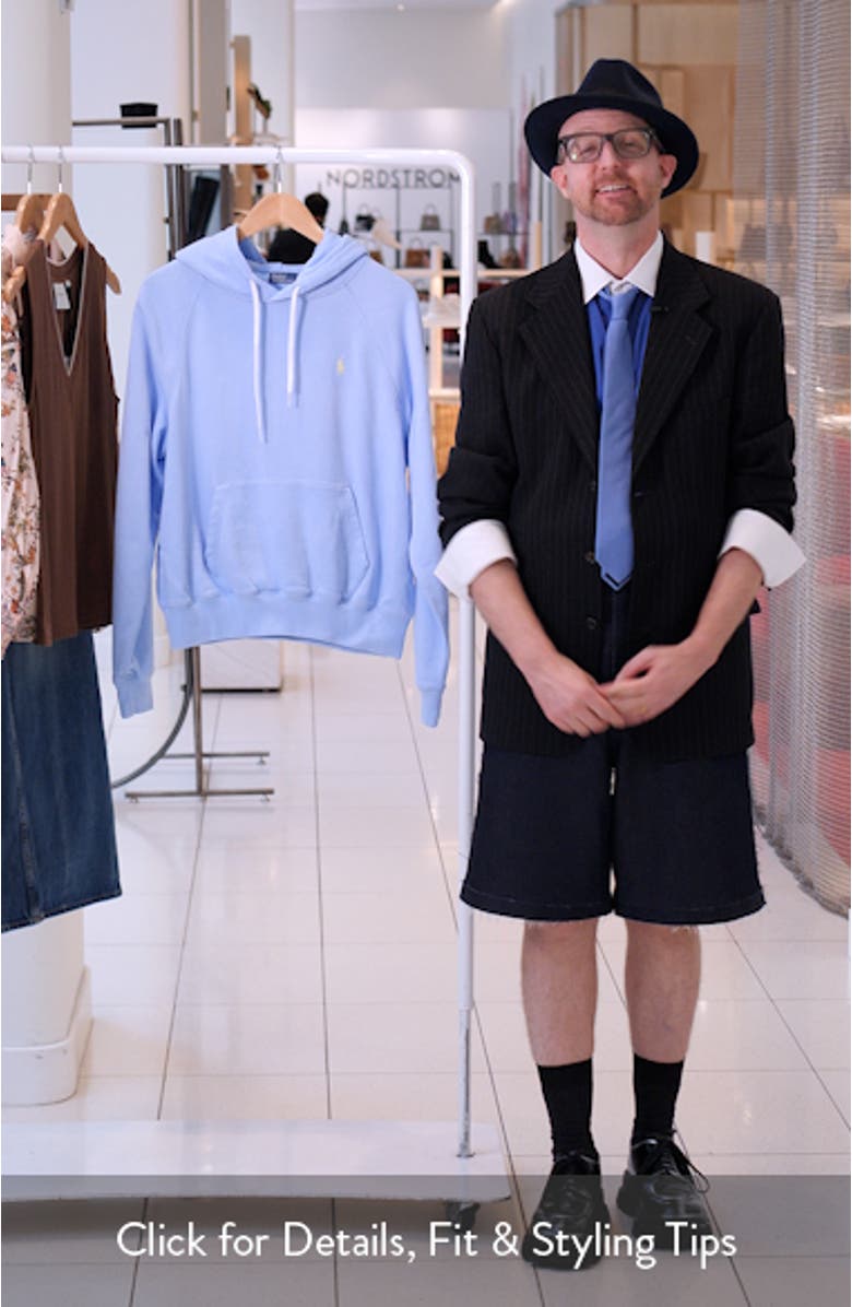 Shrunken Fit Cotton Fleece Hoodie, sales video thumbnail