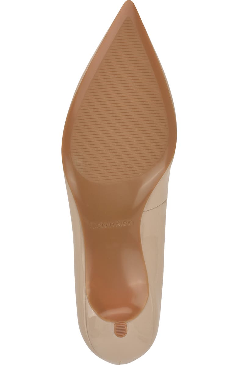 Calvin Klein Roxanna Pointed Toe Pump, Alternate, color, Taupe Patent