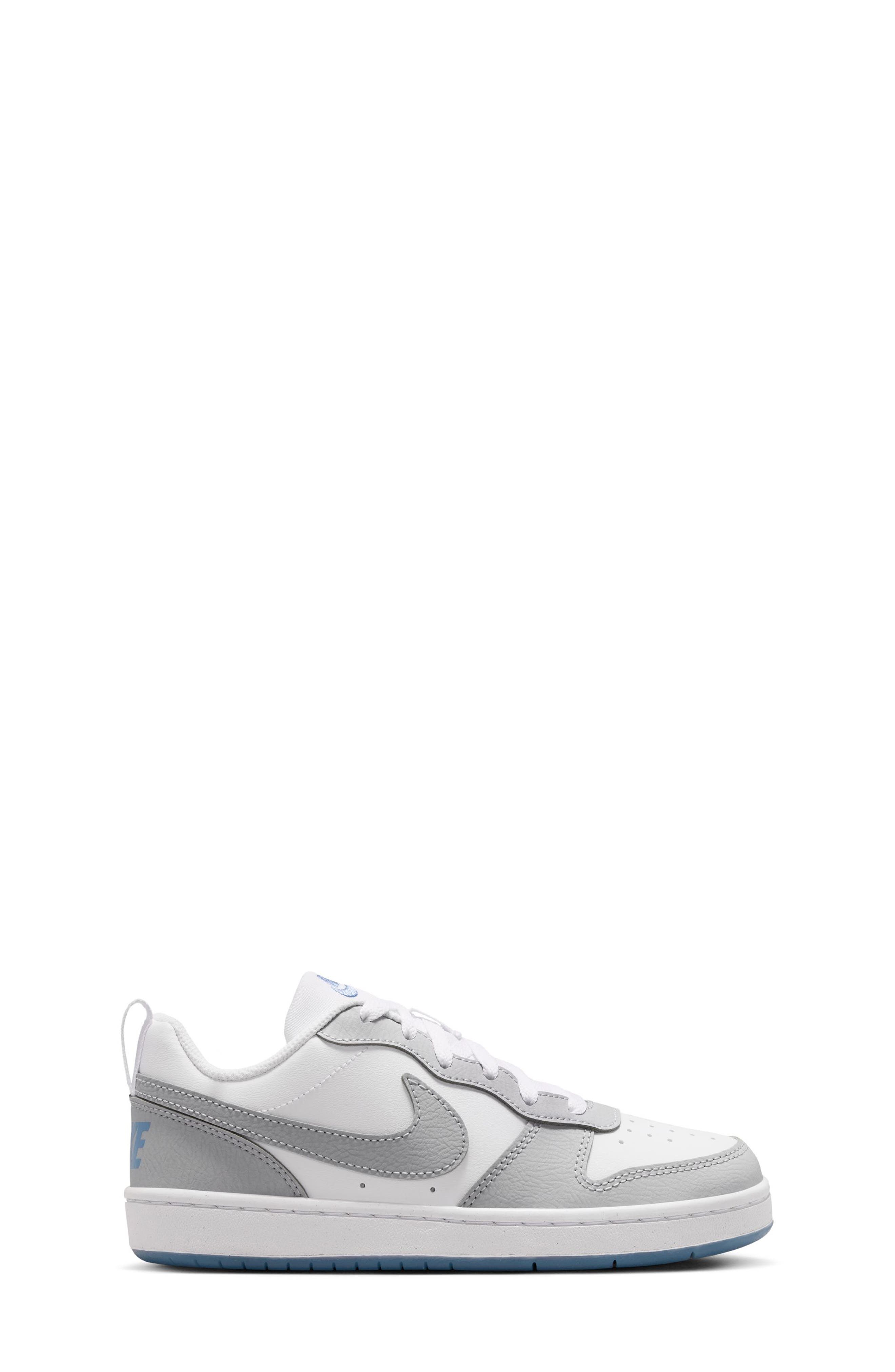 Kids' Court Borough Low Sneaker, Alternate, color, WHITE/ WOLF GREY/ WORK BLUE