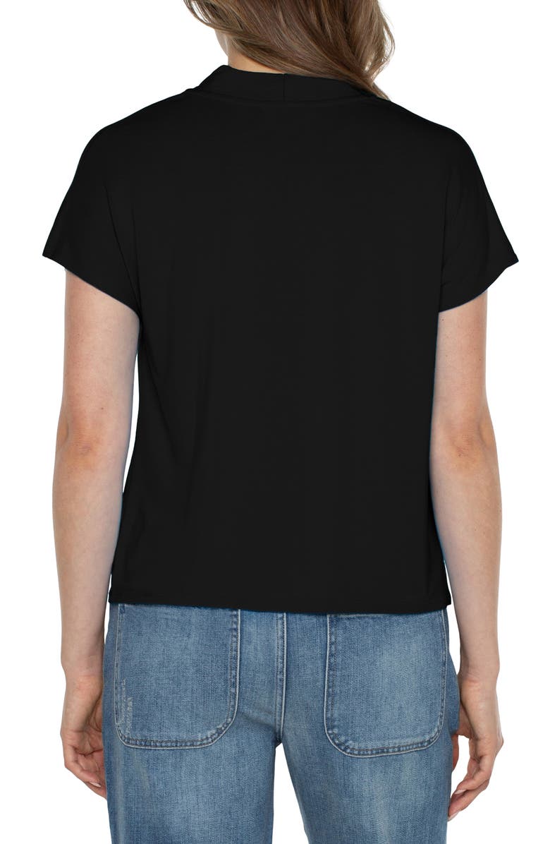 Liverpool Los Angeles V-Neck Short Sleeve Top, Alternate, color, 