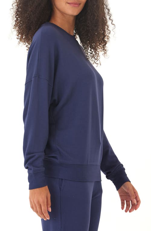 Threads 4 Thought Cathy Boyfriend Feather Fleece Sweatshirt In Blue