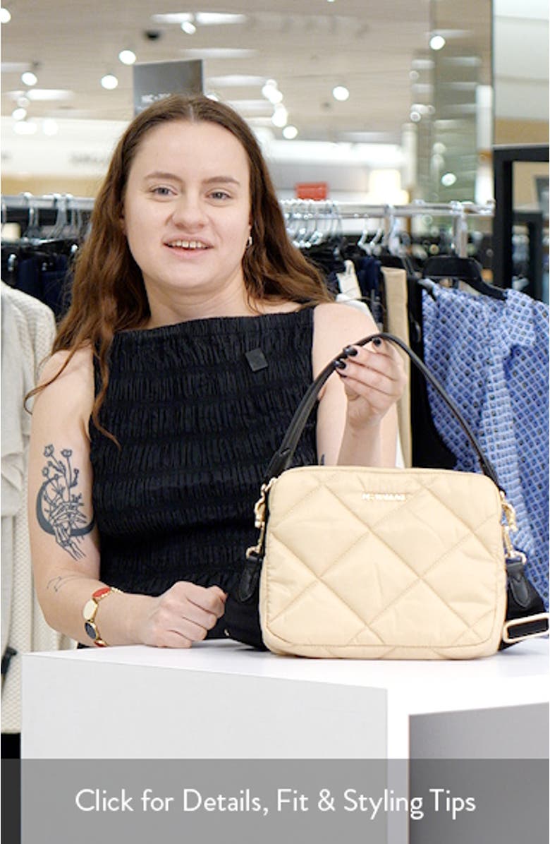 Bowery Quilted Nylon Crossbody Bag, sales video thumbnail