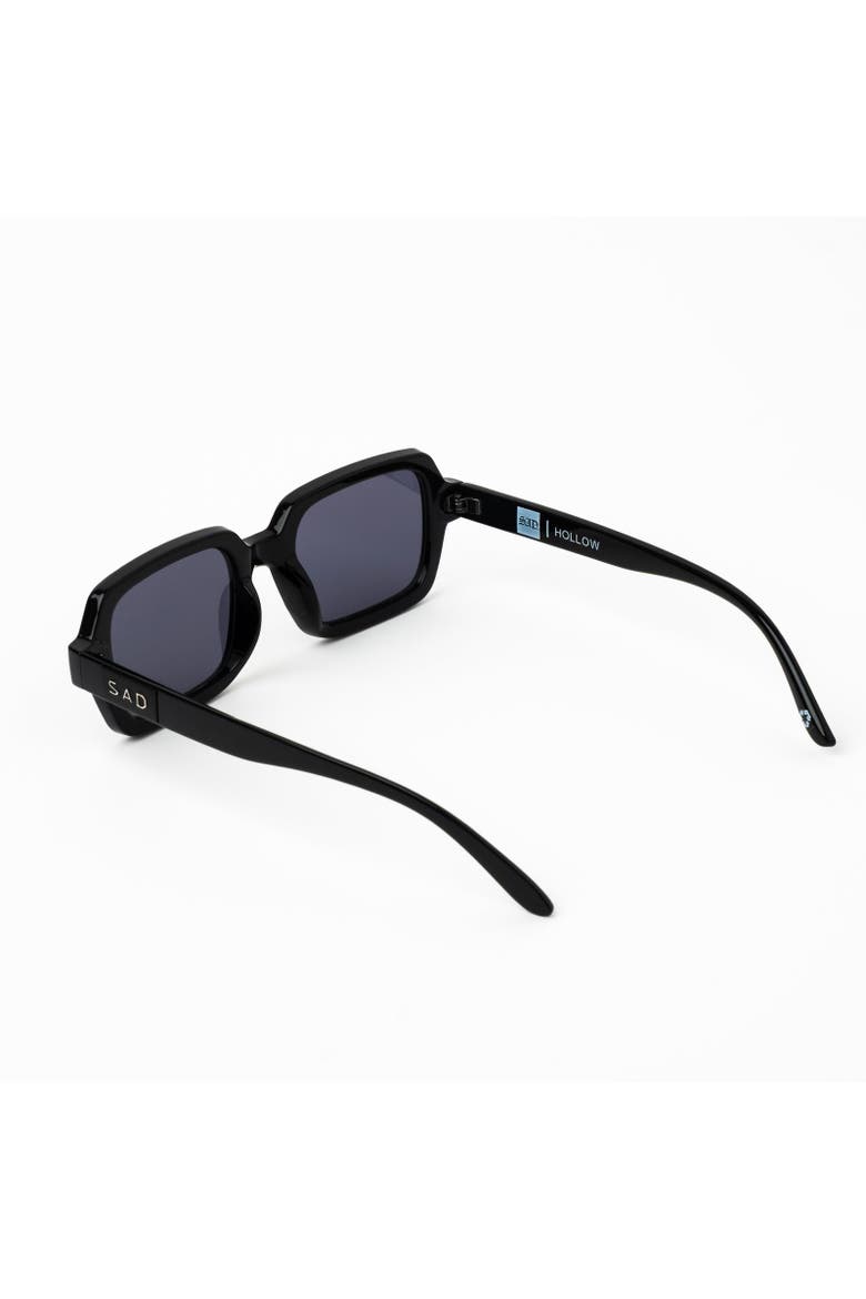 Hollow Sunglasses, Alternate, color, Gloss Black