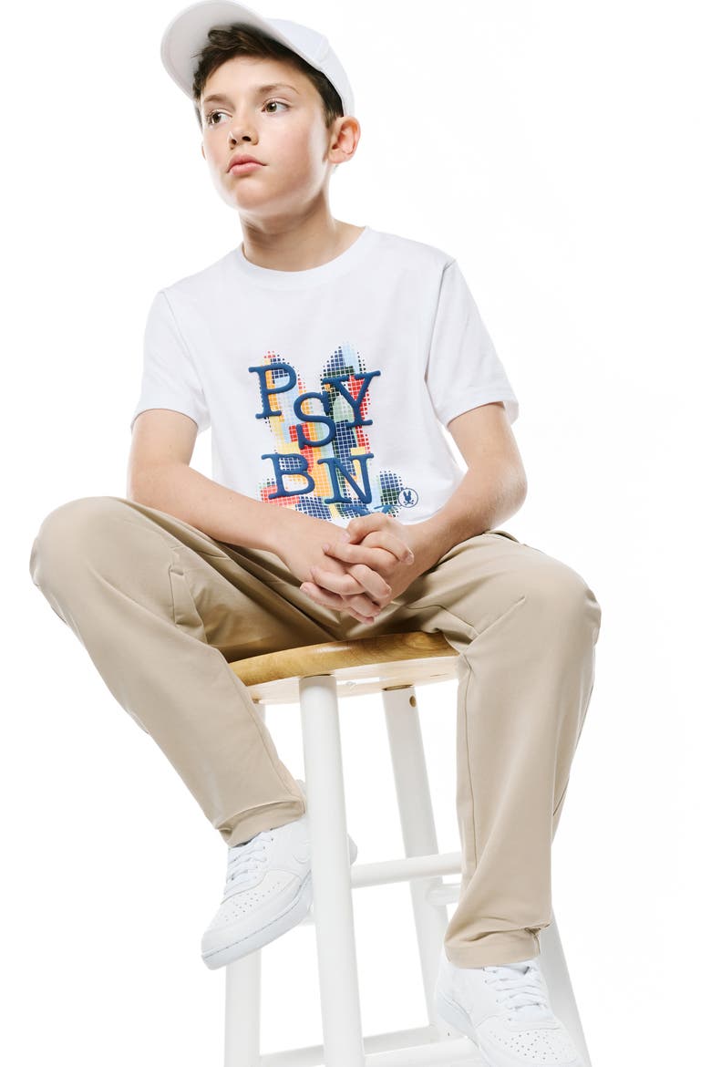 Kids' Wes Graphic T-Shirt, Alternate, color, WHITE
