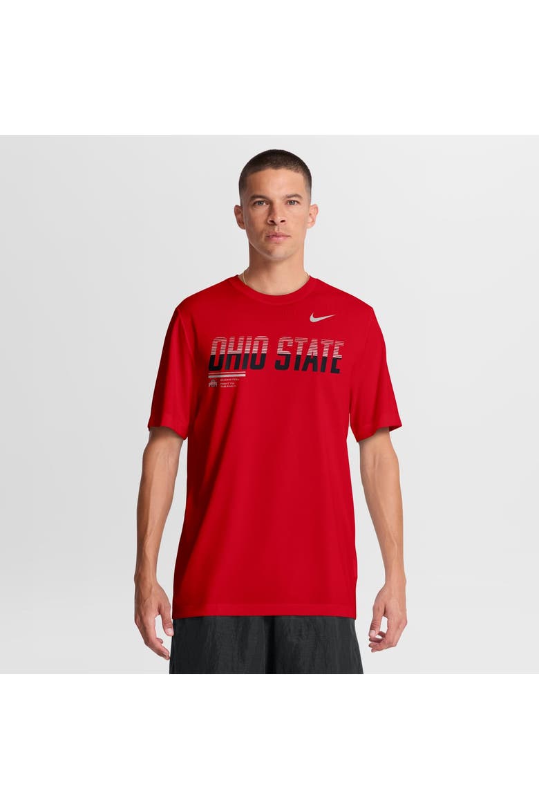 Men's Nike Scarlet Ohio State Buckeyes Sideline Legend Dri-FIT T-Shirt, Main, color, Scarlet