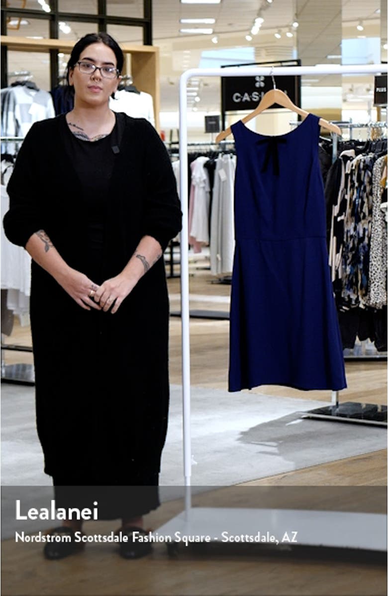 Bow Neck Fit & Flare Minidress, sales video thumbnail