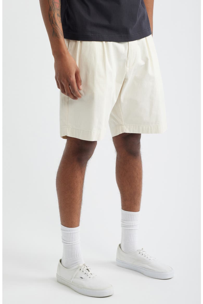 Part Timer Organic Cotton Twill Shorts, Alternate, color, OFF-WHITE
