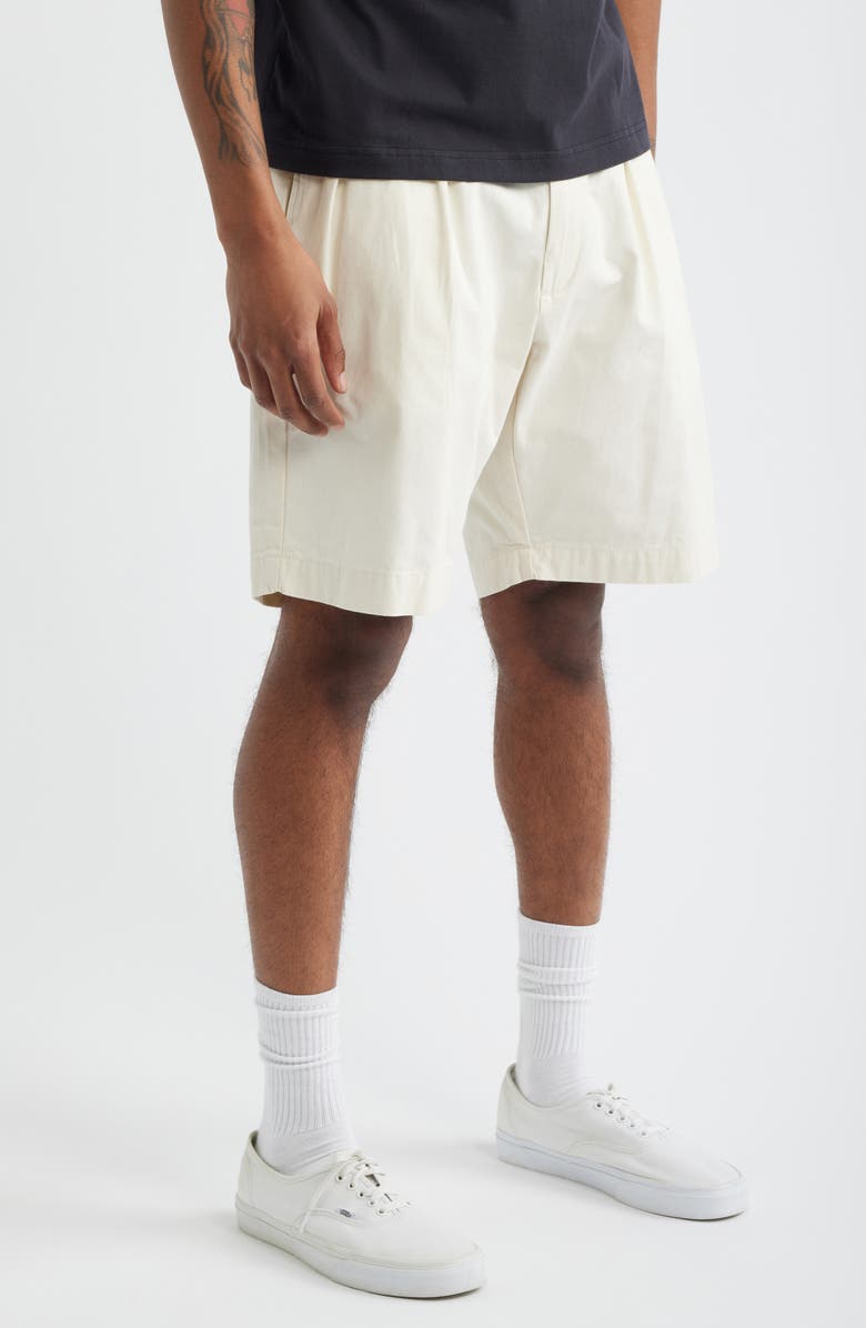 Service Works Part Timer Organic Cotton Twill Shorts, Alternate, color, Off-White
