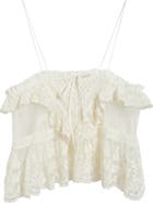 Free People Sofia Embroidered Mesh Tank Top