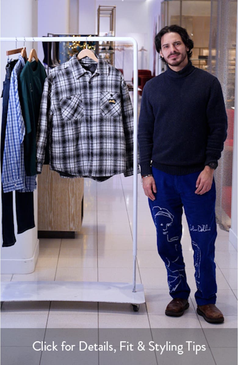 Quilted Plaid Overshirt, sales video thumbnail