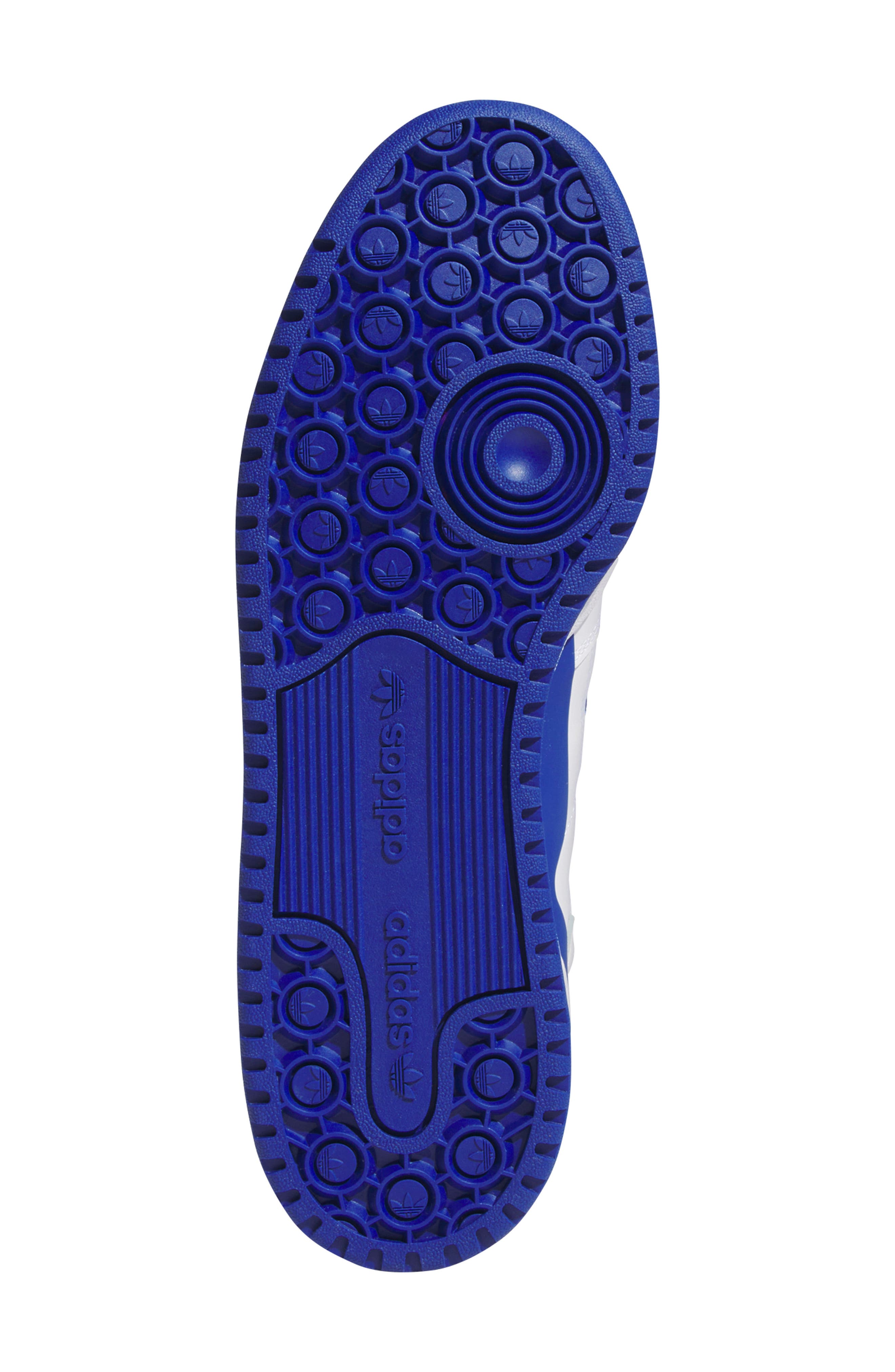 adidas Forum Mid Sneaker, Alternate, color, White/ Team Royal Blue/ White