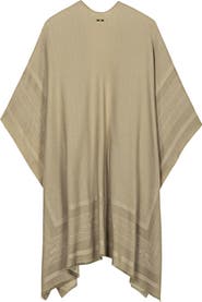 Lauren Ralph Lauren Fringe Trim Ruana