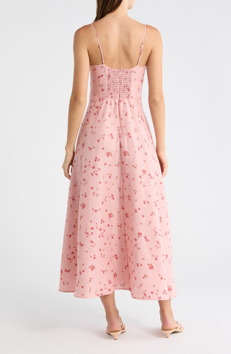 Reformation Monette Linen Maxi Dress, Alternate, color, Noelia