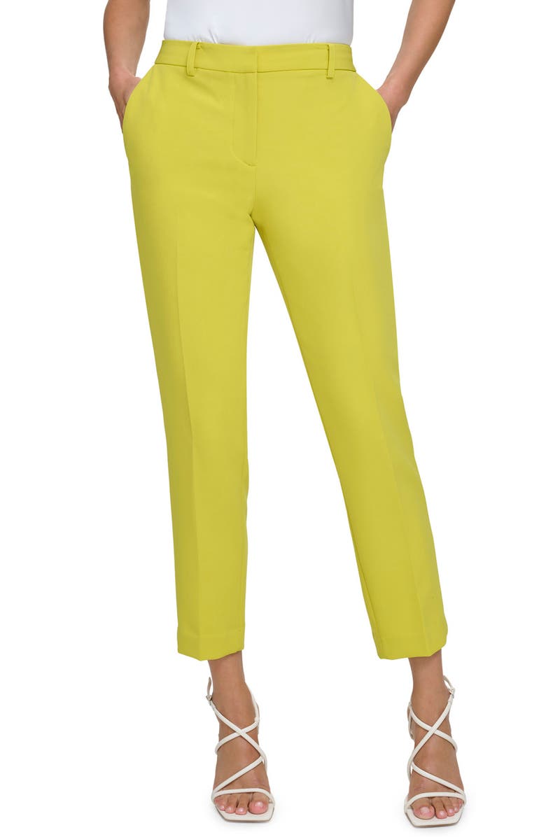 DKNY Essex Straight Leg Ankle Pants, Main, color,
