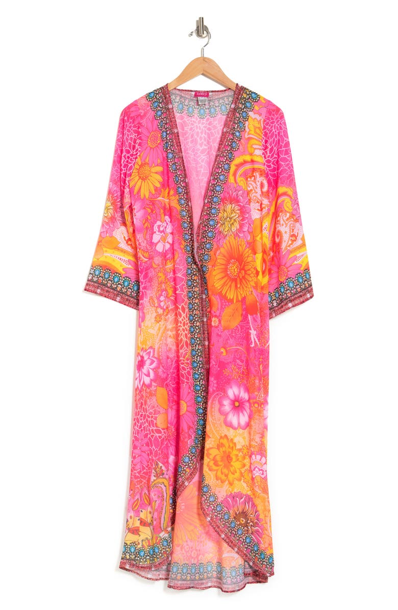 RANEES Embellished Flare Sleeve Duster, Alternate, color,