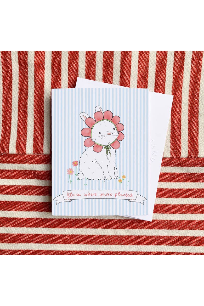 Easter/Spring Greeting Card Pack, Alternate, color, Bunny Flower