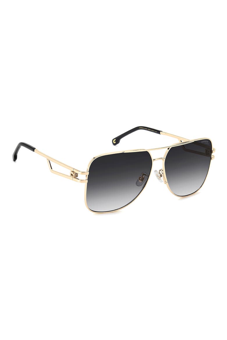 63mm Oversize Square Sunglasses, Alternate, color, ROSE GOLD/ DARK GREY SF
