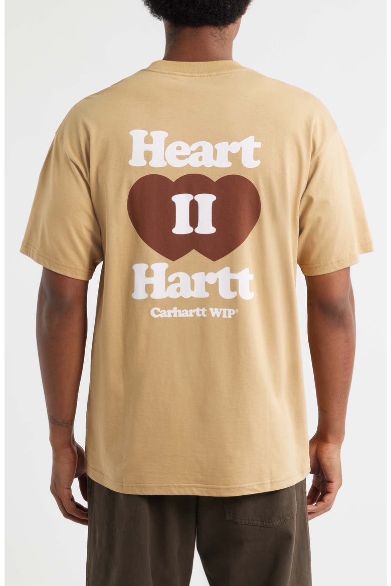 Heart II Hartt Organic Cotton Graphic T-Shirt, Alternate, color, DUSTY H BROWN