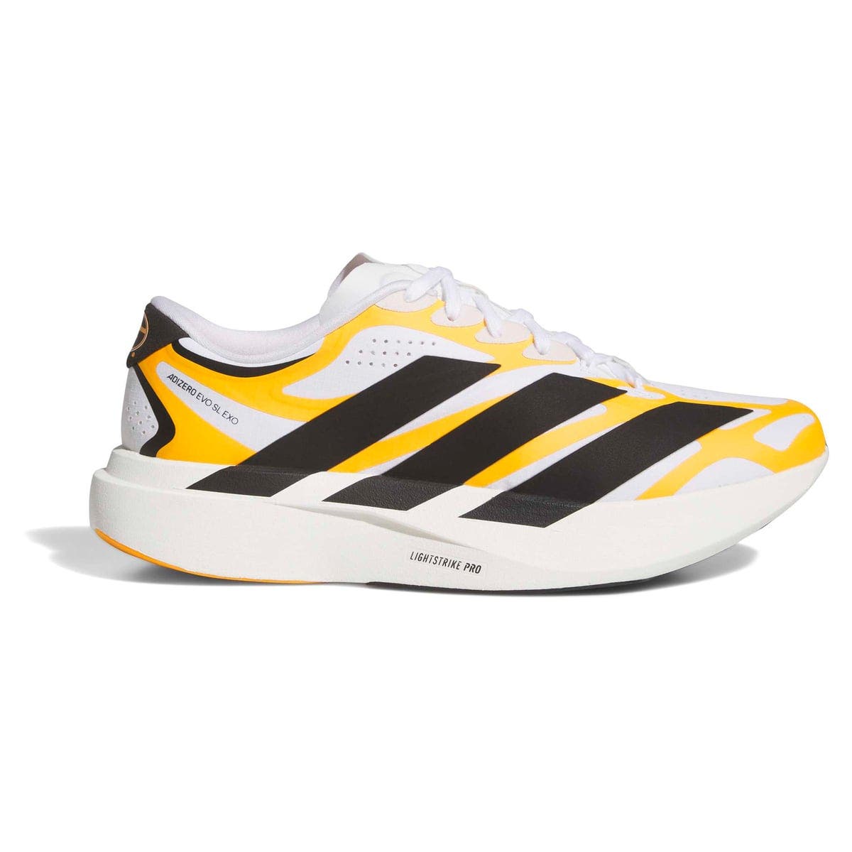 Unisex adidas  White Grambling Tigers Adizero EVO SL EXO Sneakers, Alternate, color, White