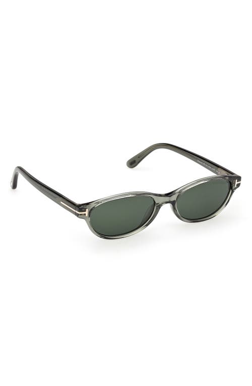 Tom Ford Chloe 52mm Oval Sunglasses In Gray