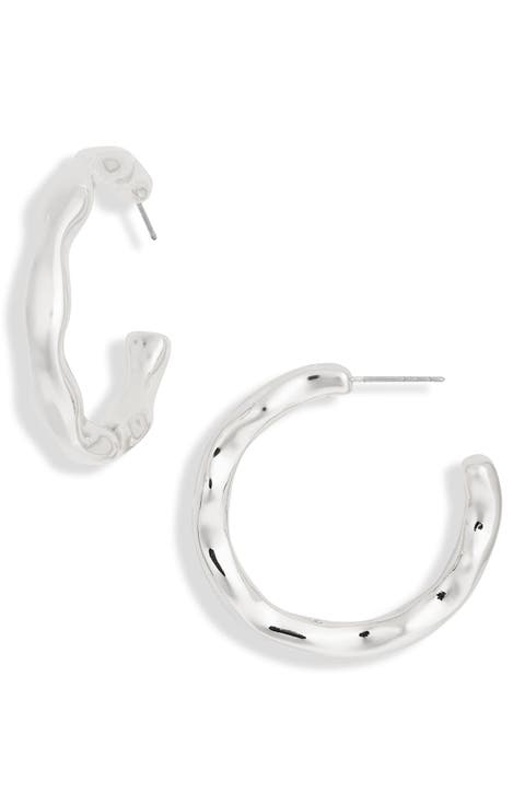 Organic Hoop Earrings