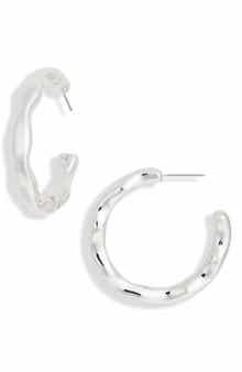 NORDSTROM RACK Organic Hoop Earrings