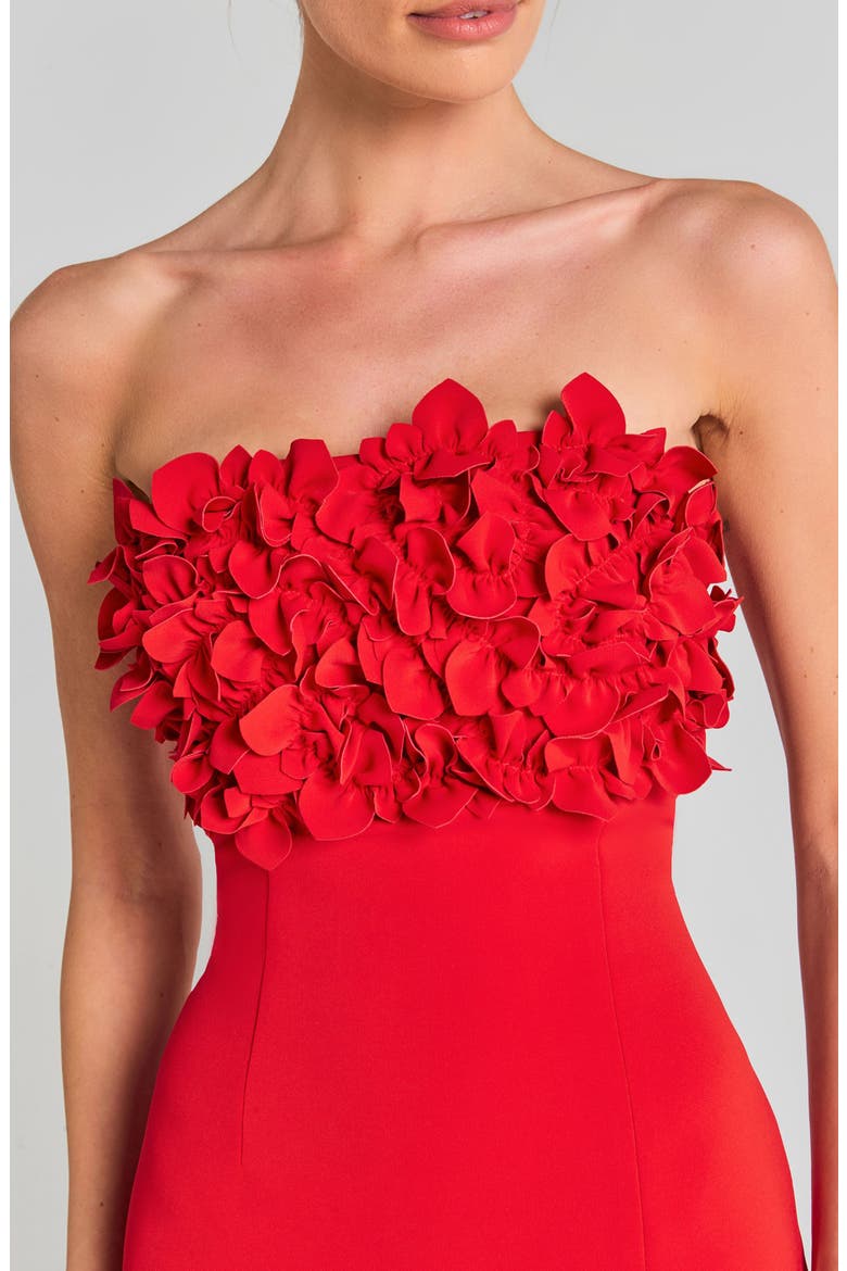 Jasmine Flower Ruffle Sleeveless Midi Dress, Alternate, color, RED