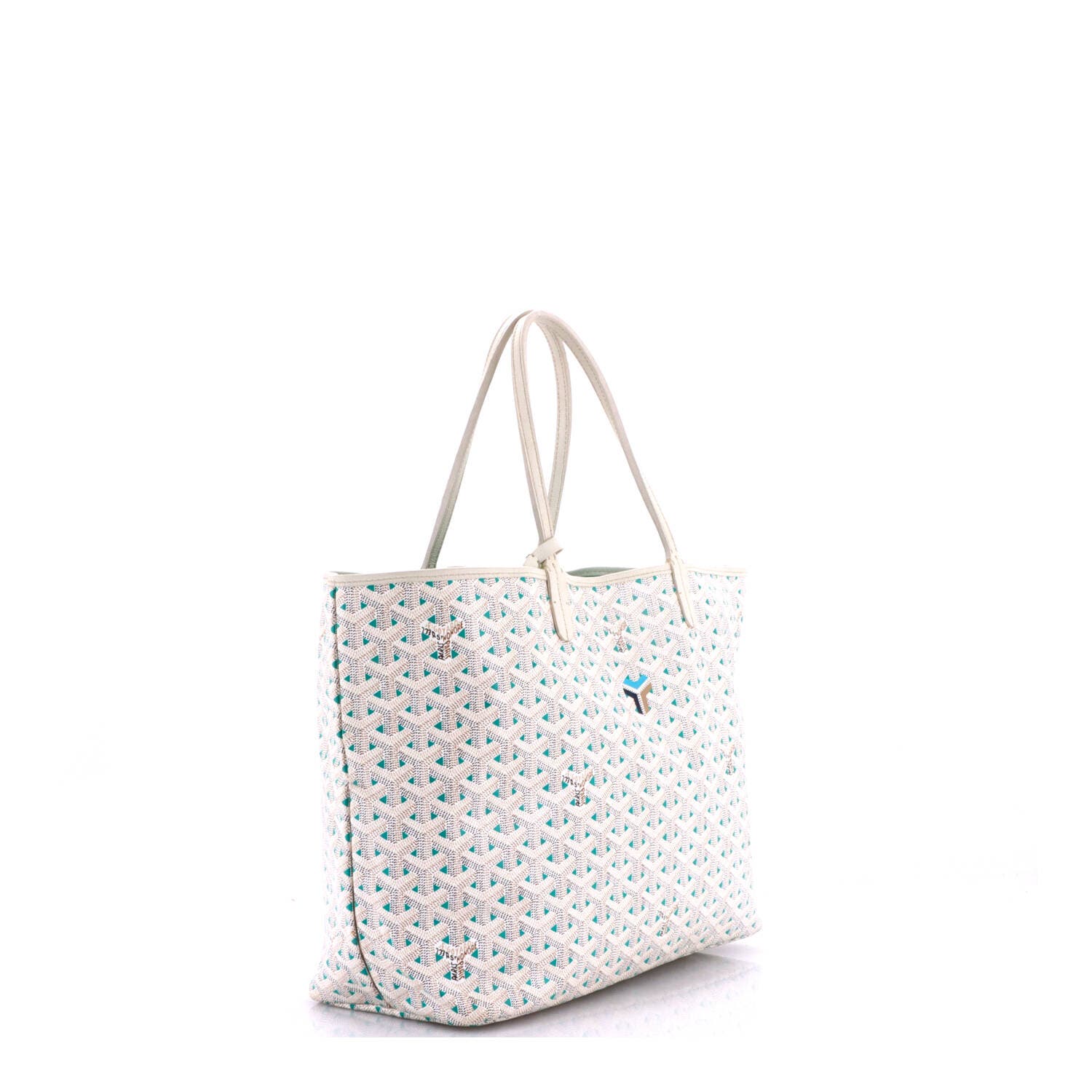 Saint Louis Tote Claire Voie Coated Canvas PM, Alternate, color, White