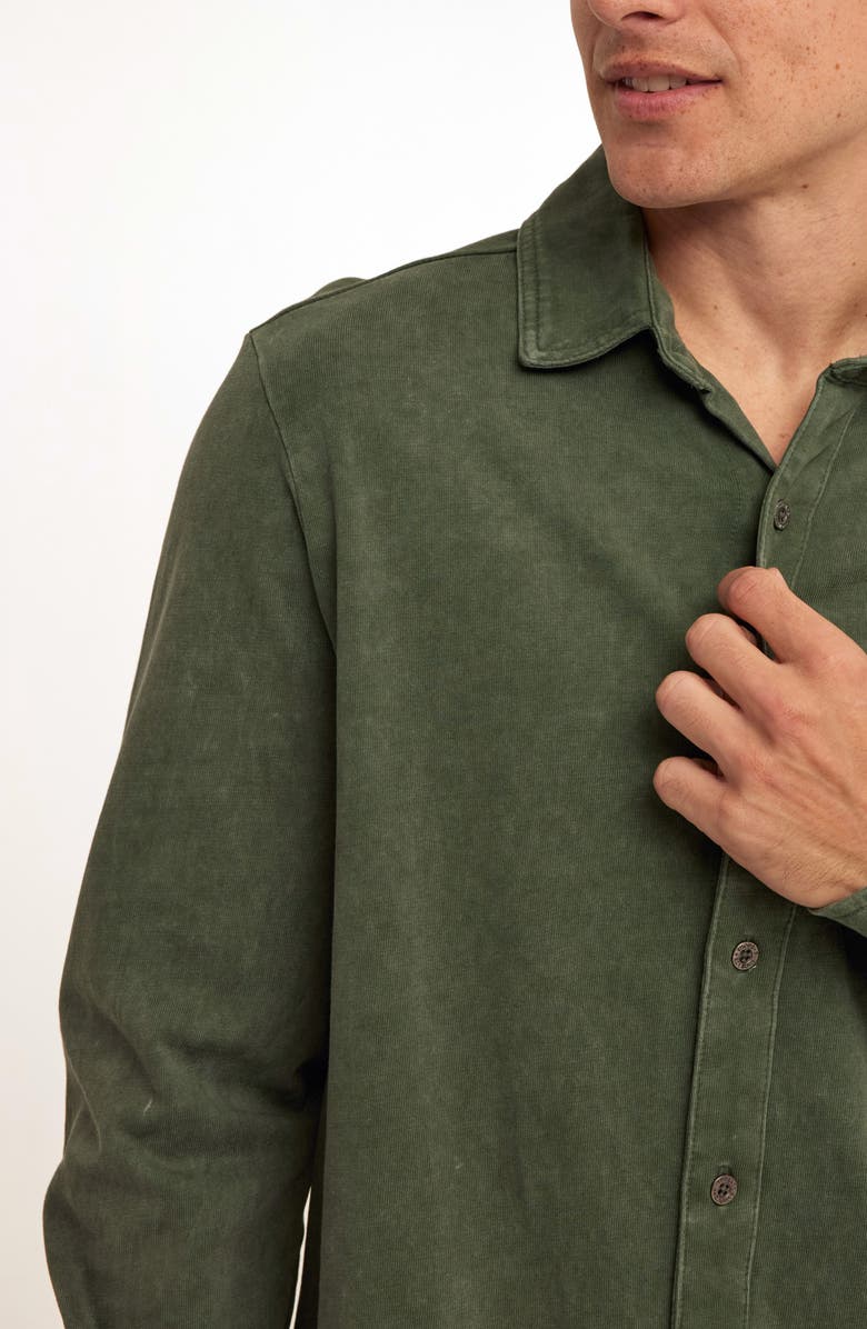 Threads 4 Thought Dorain Mineral Wash Knit Button-Up Shirt, Alternate, color, Seagrass