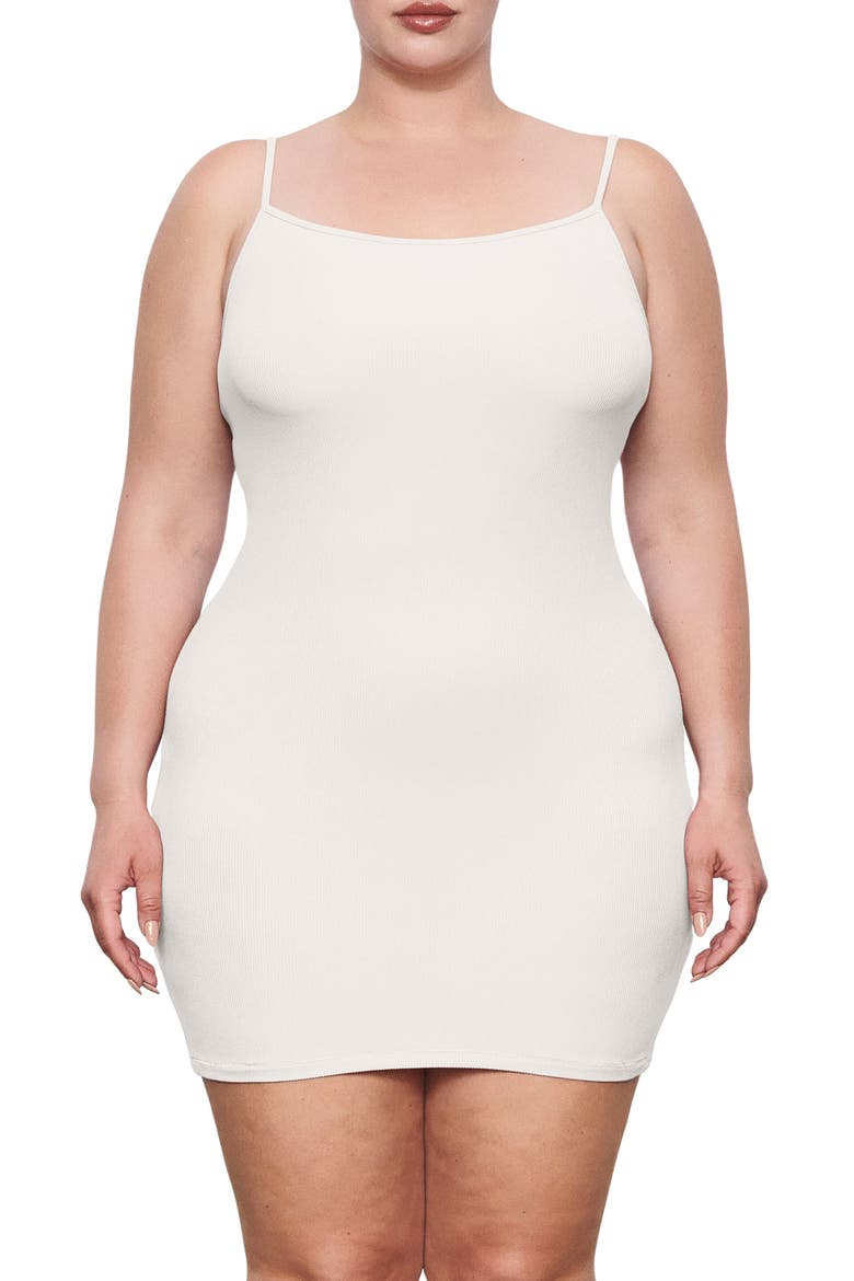 skims soft lounge rib mini slip dress Skims Black Soft Lounge Slip Mini Dress