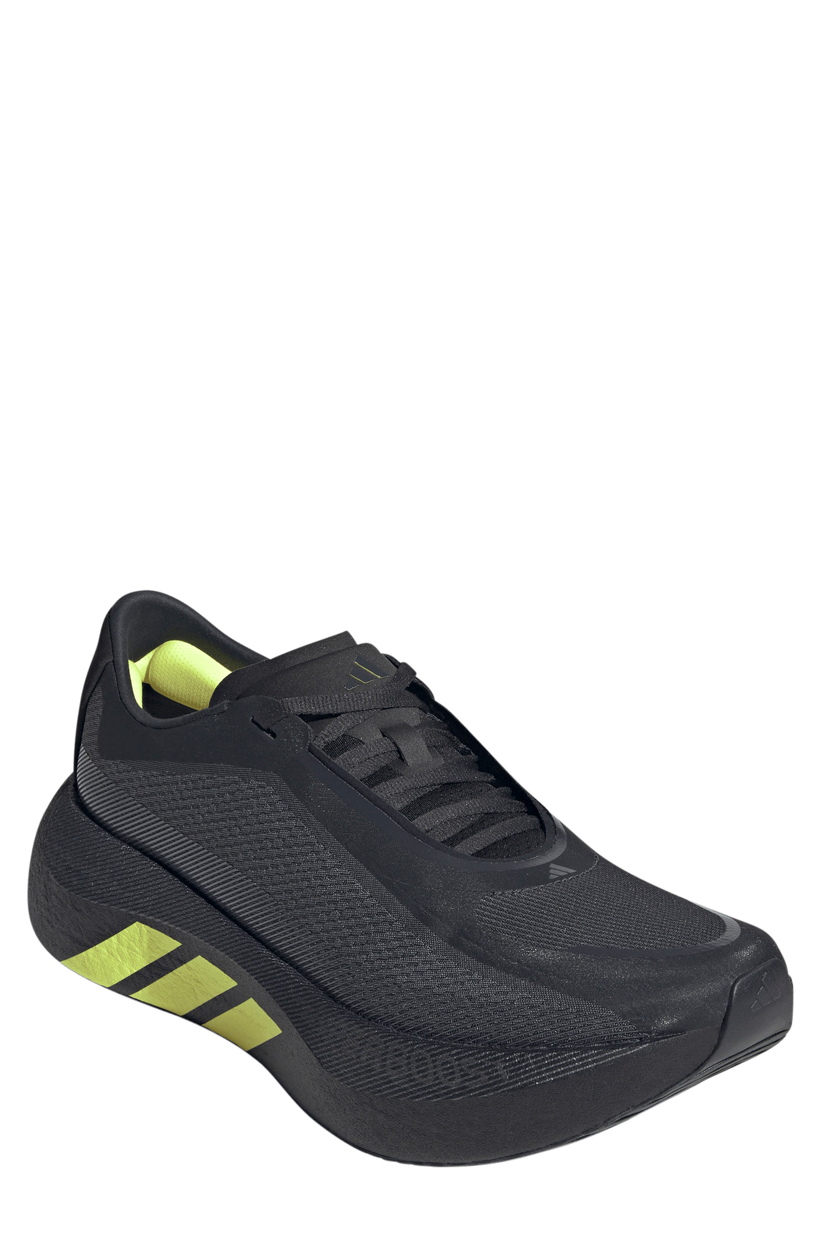 adidas Hyperboost Edge Running Shoe, Main, color, Carbon/ Hi-Res Yellow/ Grey
