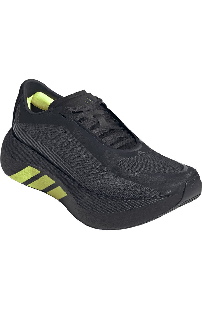 adidas Hyperboost Edge Running Shoe, Main, color, Carbon/ Hi-Res Yellow/ Grey