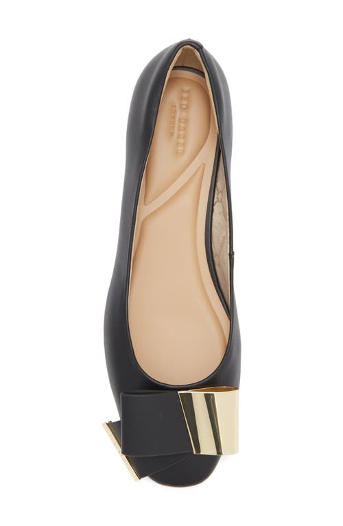 Ted Baker London Darcy Bow Flat In Black