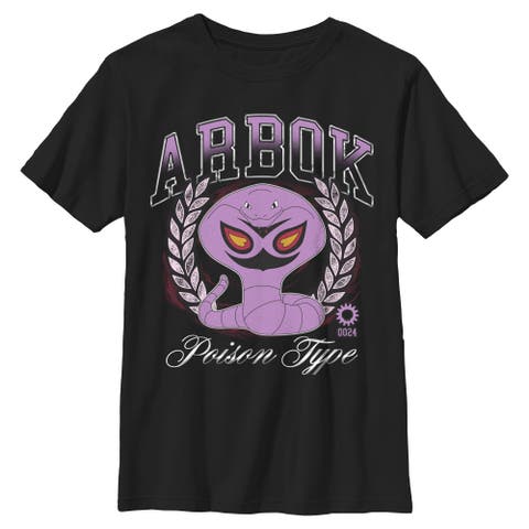 Boy's Pokemon Arbok Poison Type  Graphic T-Shirt