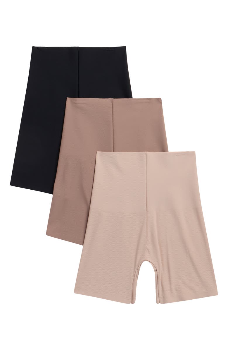 SKINNY GIRL 3-Pack High Waist Seamless Shapewear Briefs, Main, color, Light Mocha/ Ob/ Black