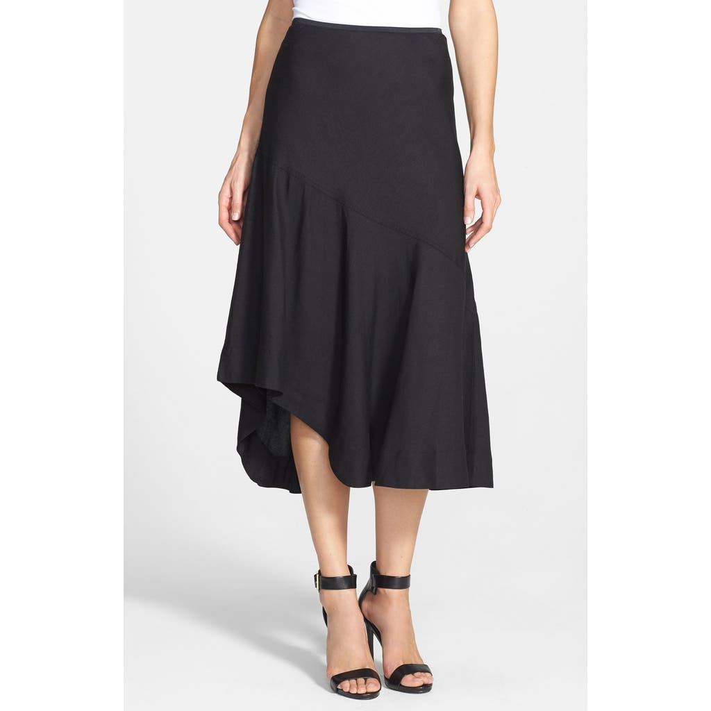 Nic + Zoe 'the Long Engagement' Midi Skirt In Black Onyx