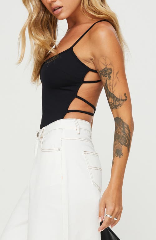 Princess Polly All Tied Up Bodysuit In Black