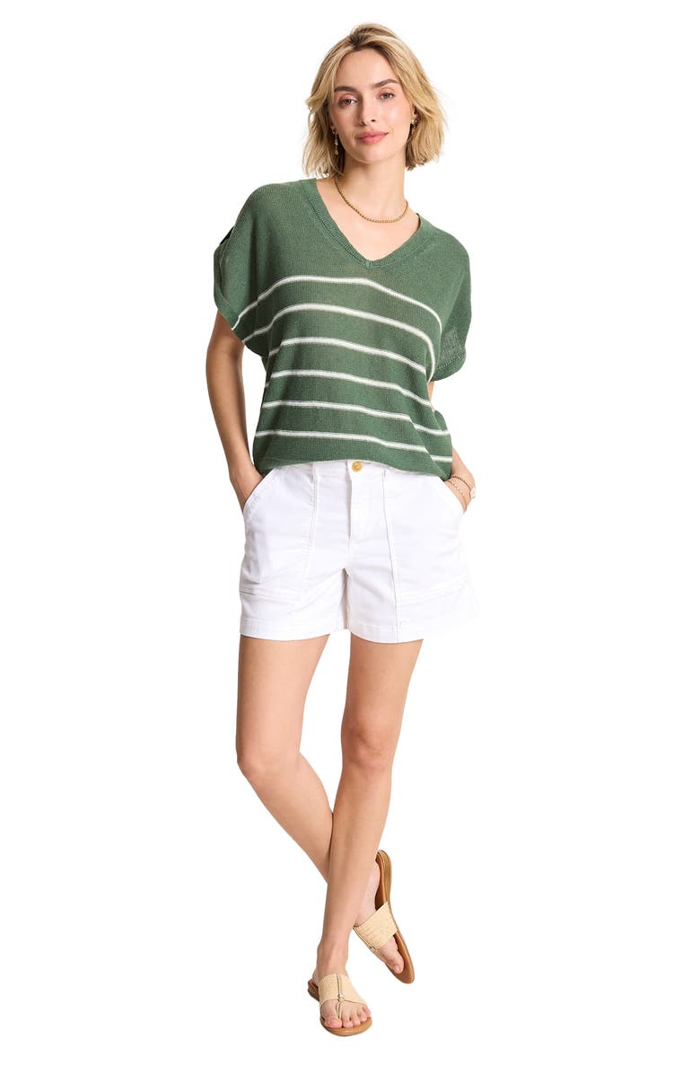 Tommy Bahama Lakes Edge Stripe Sweater, Alternate, color, Dark Jade