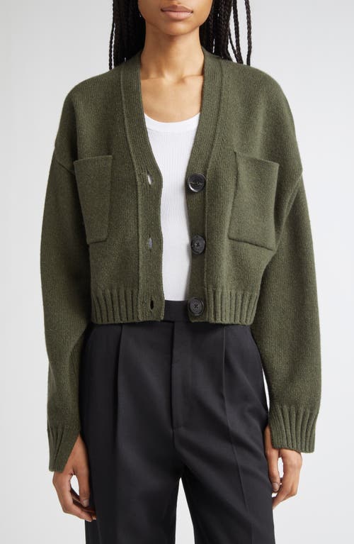 Proenza Schouler Sofia Buttoned Pocket Cardigan In Green