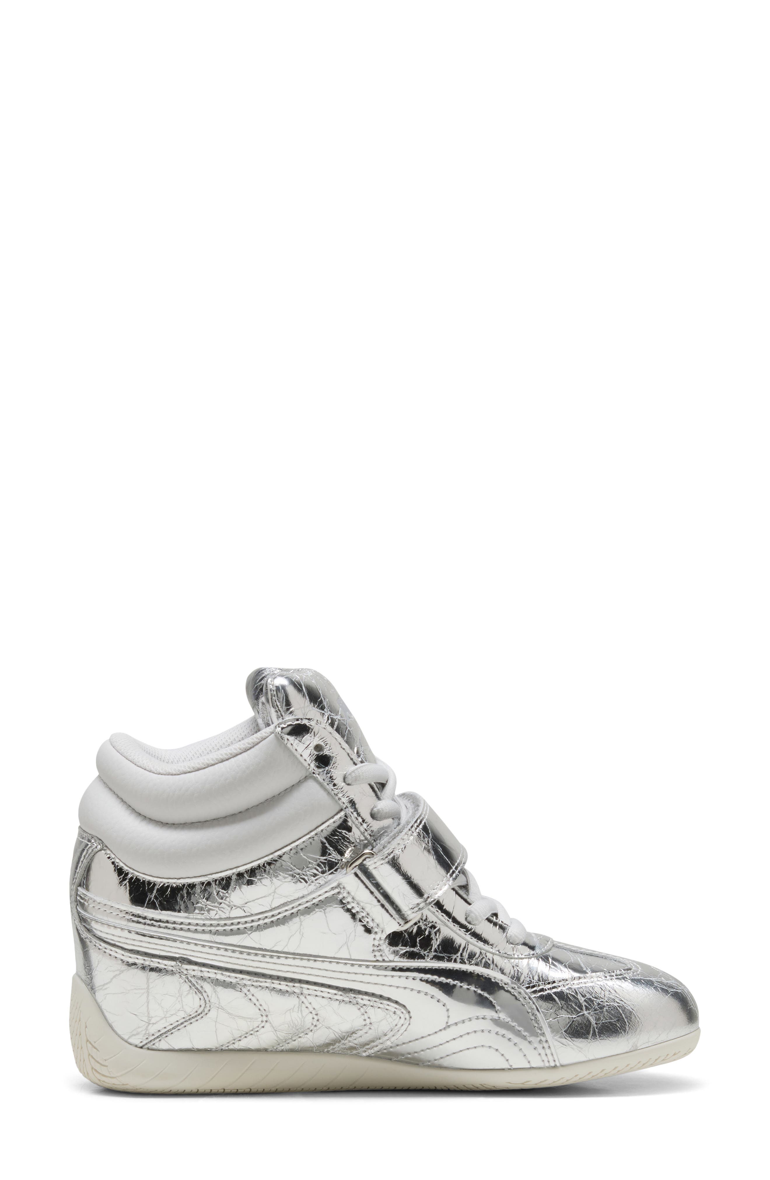 Speedcat Wedge Lustre Sneaker, Alternate, color, PUMA SILVER/ VAPOR GRAY