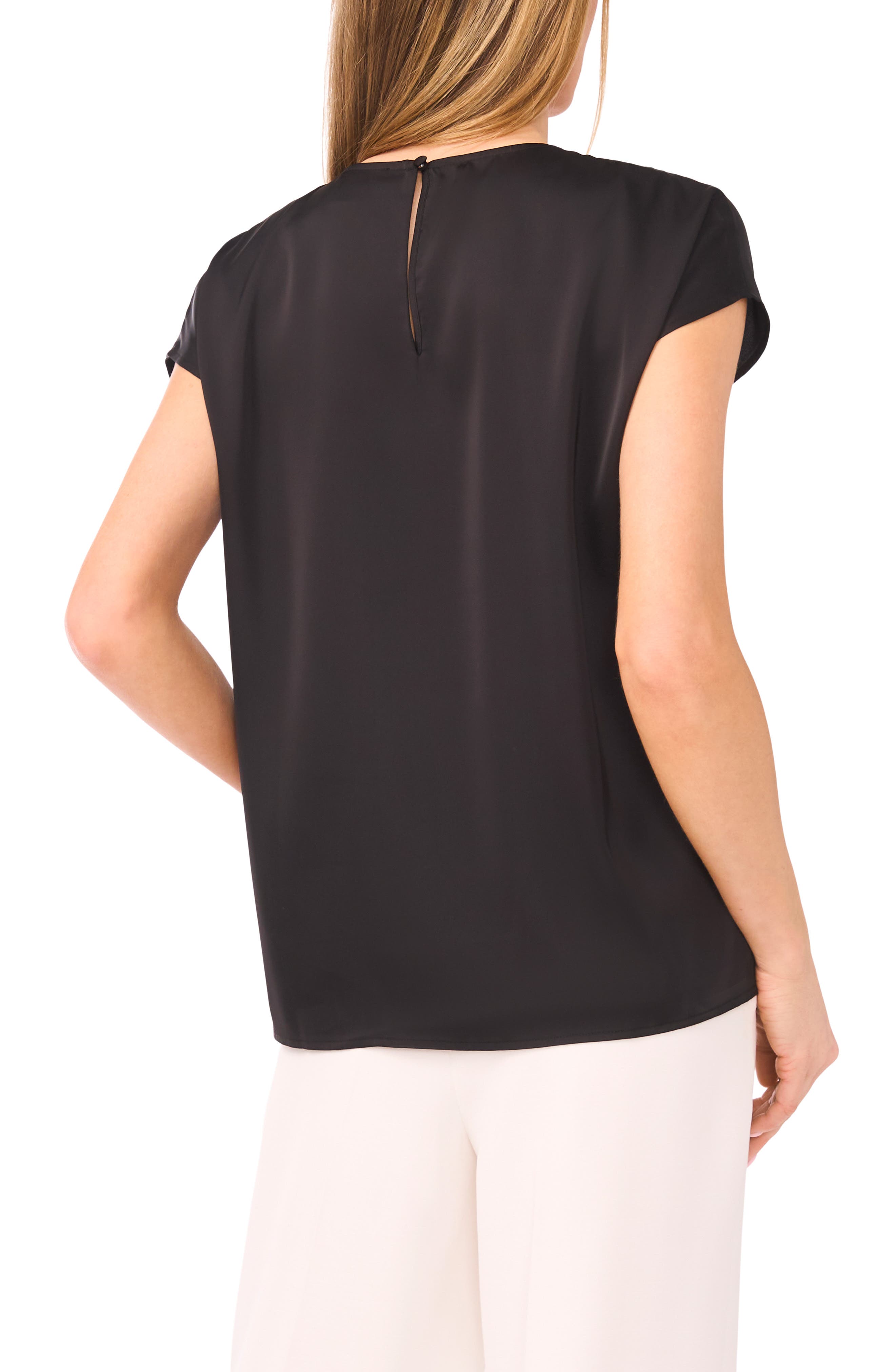 Print Cap Sleeve Blouse - image 2