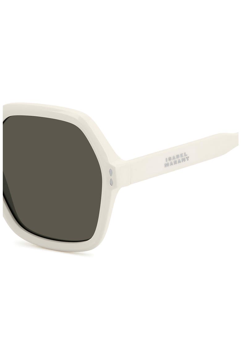 55mm Gradient Square Sunglasses, Alternate, color, IVORY/ GREY