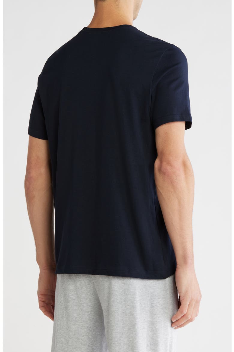 Crew Neck Lounge T-Shirt, Alternate, color, NAVY