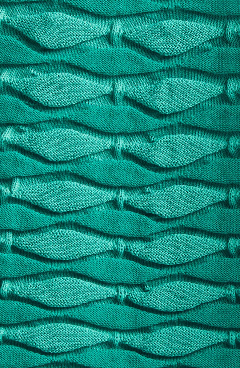 Pleats Please Issey Miyake Colorful Mushroom Knit Top, Alternate, color, Grass Green