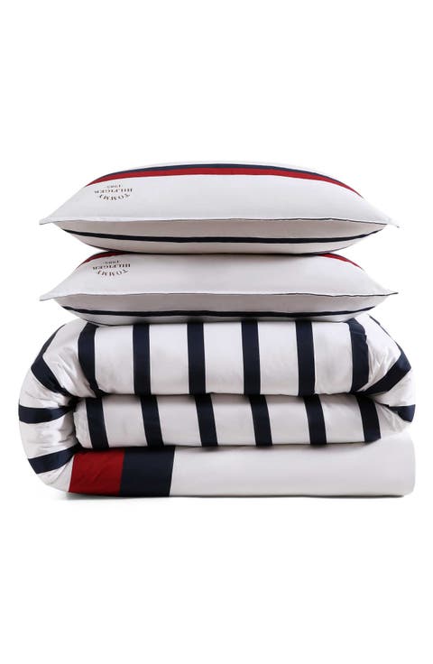 Classic Stripe Comforter & Shams Set