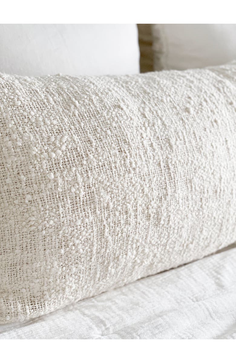 Anaya Cozy Cotton Boucle Body Pillow Cover Only, Alternate, color, White