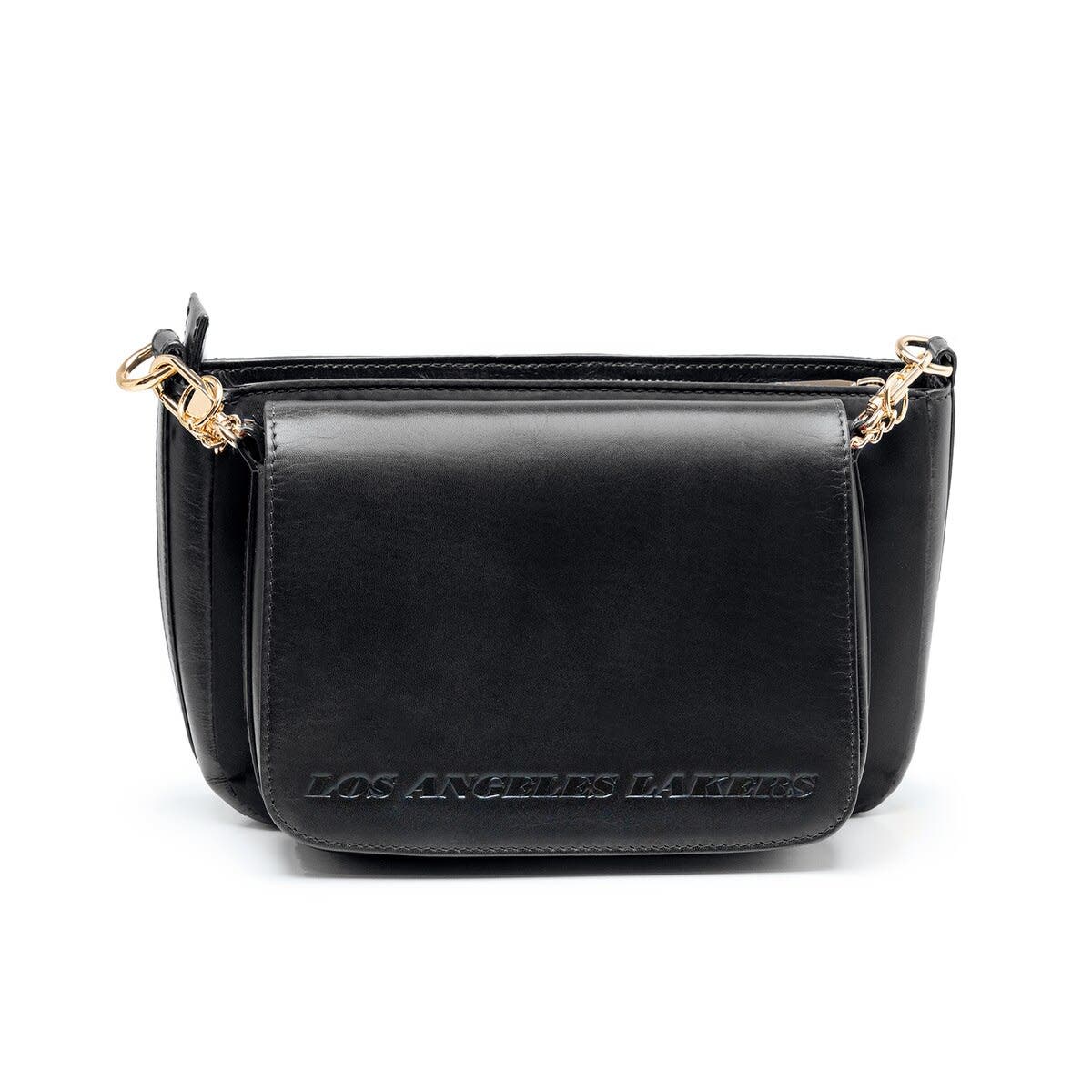 LUSSO Los Angeles Lakers Rianna Multi Pouchette Bag, Alternate, color, Black