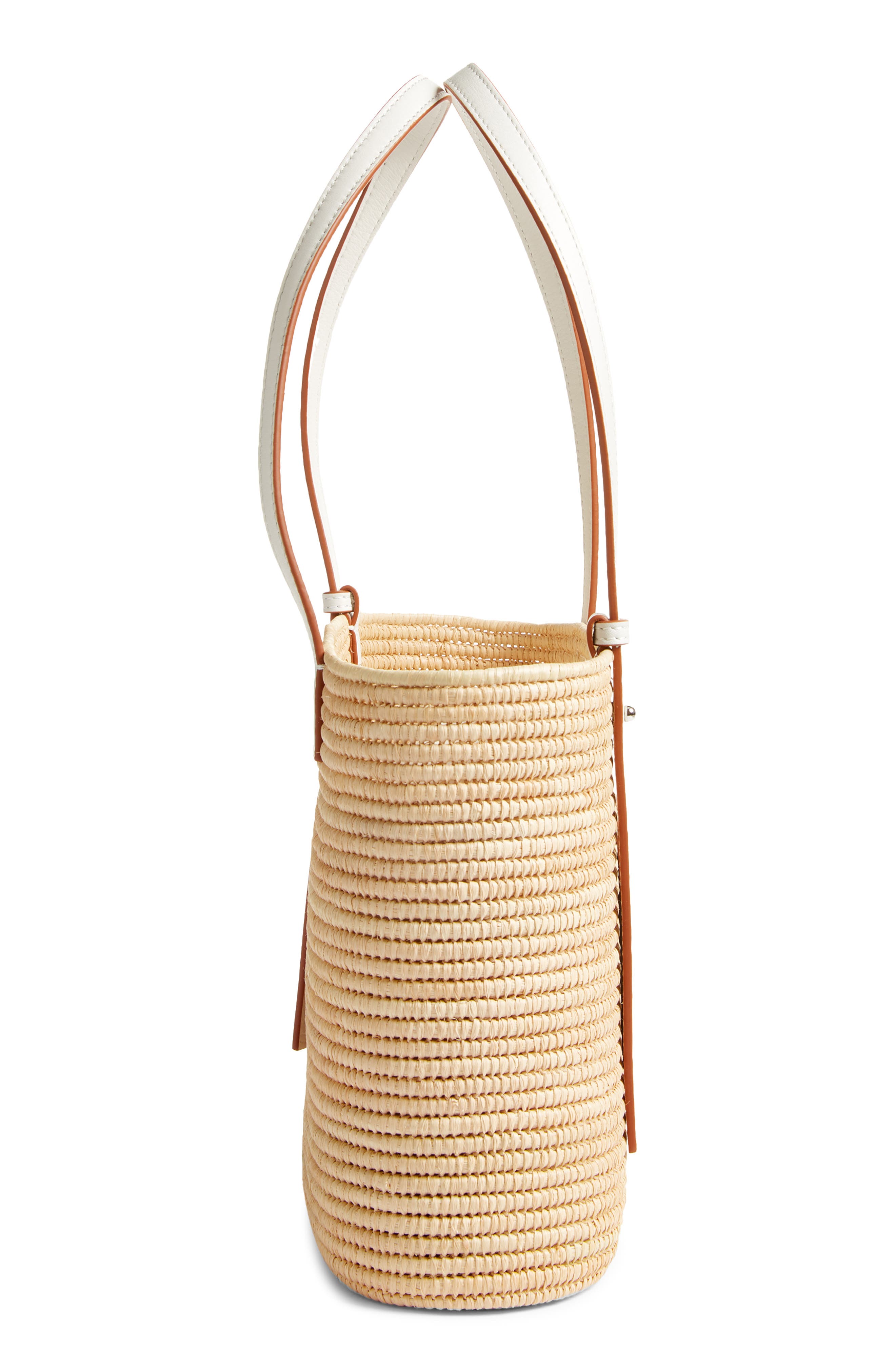 Loewe x Paula's Ibiza Small Square Raffia Basket Bag, Alternate, color, 