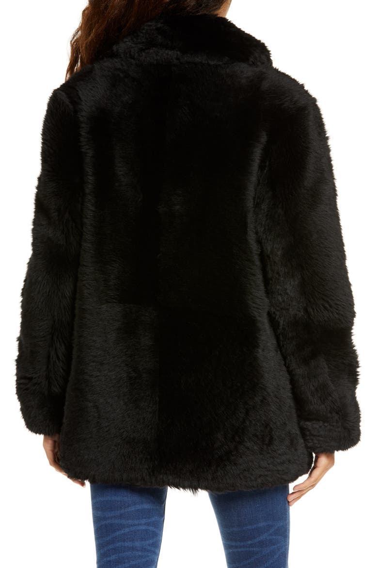 Lianna Genuine Toscana Shearling Jacket, Alternate, color, BLACK